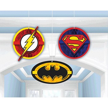 Justice League Honeycomb Decorations