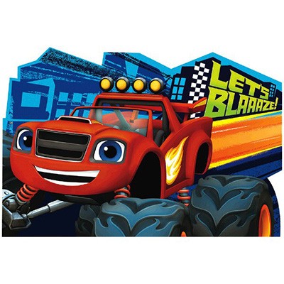Blaze And The Monster Machines Postcard Invites
