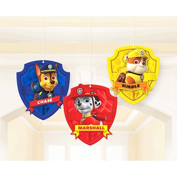 Paw Patrol Honeycomb Decorations