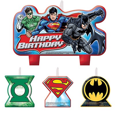 Justice League Birthday Candles