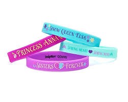 Frozen Rubber Bracelet Pack of 4