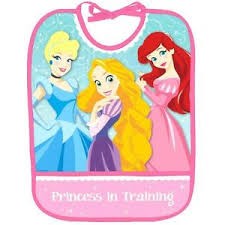 Disney Princess 1st Birthday Vinyl Baby Bib