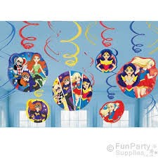 Super Hero Girls Swirl Decorations
