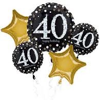 40th Balloon Bouquet