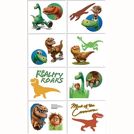 The Good Dinosaur Tattoos Sheet
