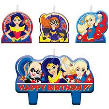 Super Hero Girl Birthday Candles
