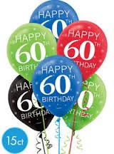 60th Birthday Balloons