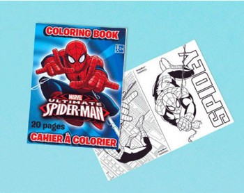 Spiderman 6 Mini Coloring Books