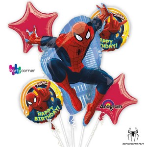 Spiderman 5 Balloon Bouquet
