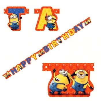 Despicable Me  Minions  Jointed Birthday Banner
