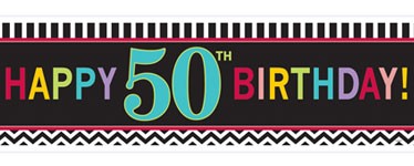50th Birthday Banner