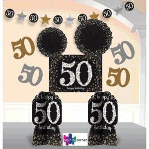50th Birthday Room Decorating Kit