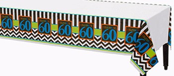 60th Birthday Tablecloth
