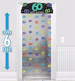 60th Birthday Door Curtain