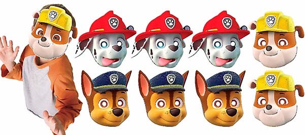 Paw Patrol Party Masks