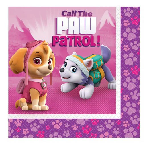 Paw Patrol Girl Lunch Napkins