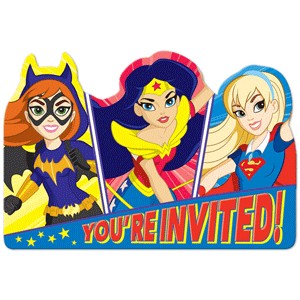 Super Hero Girl Invitations
