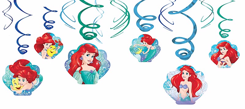 Little-mermaid-Swirl=Decorations