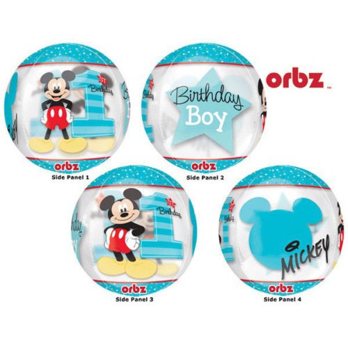 Mickey Mouse 1st Birthday Orbz Balloon