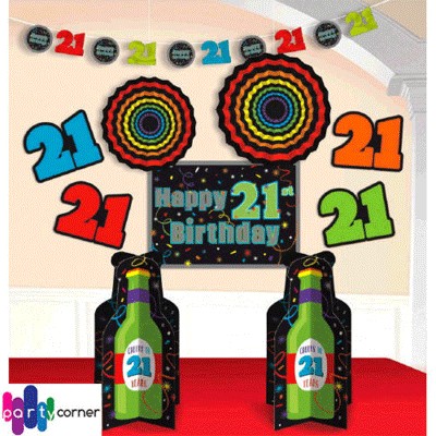 21st Birthday Room Decorating Kit
