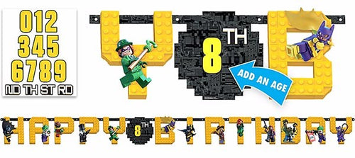 Lego Batman Letter Banner