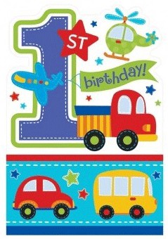 All Aboard 1st Birthday Invites