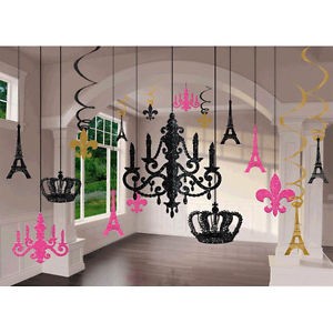 Day In PARIS Glitter Chandelier Decoration Kit