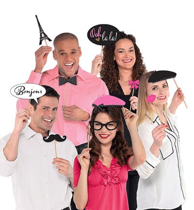 Day In PARIS Photo Booth Props