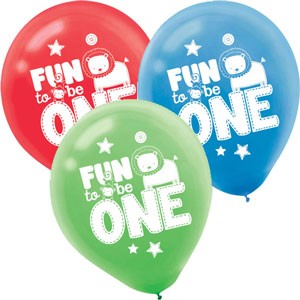 ONE WILD BOY 1st Birthday Latex Balloons