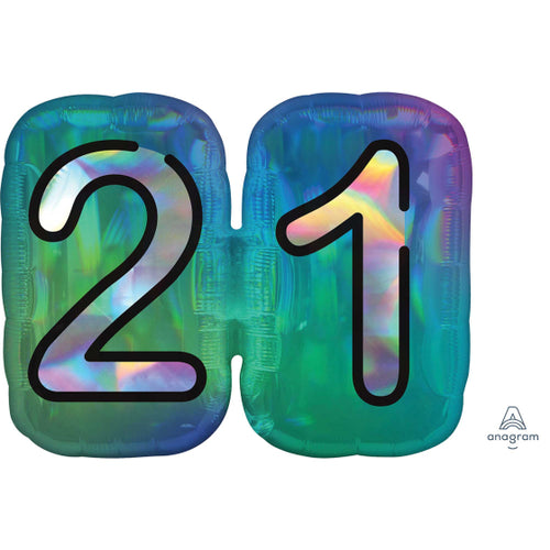 21st Super Shape Foil Balloon