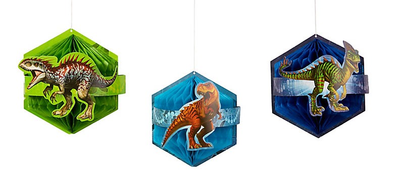 Jurassic World Honeycomb Decorations
