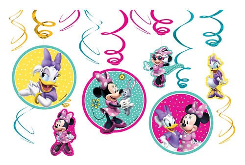 Minnie Mouse Swirl Decorations