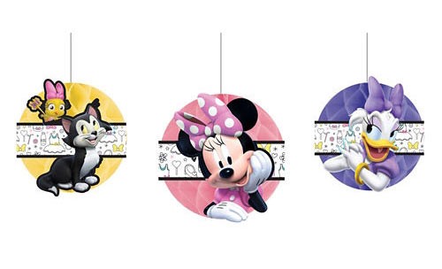 Minnie Mouse Honeycomb Decorations