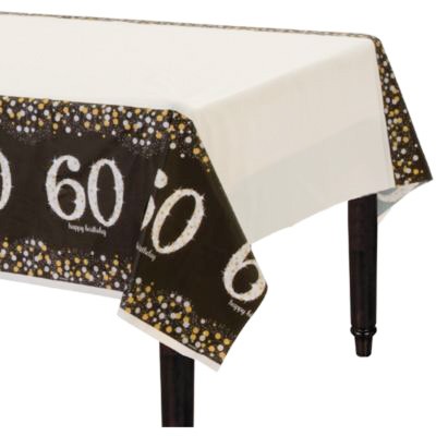 60th Birthday Sparkling Tablecloth