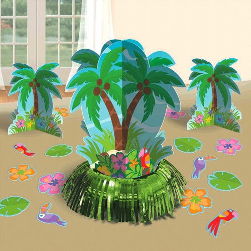 Hawaiian Luau Palm Tree Table Decorating Kit