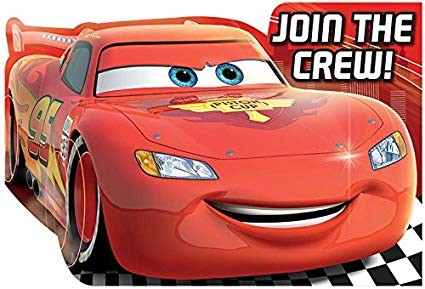 Cars Invitations Pack