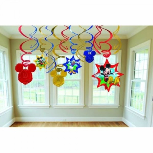 Mickey Mouse Swirl Decorations