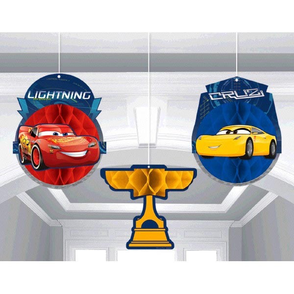 Cars Honeycomb Decorations