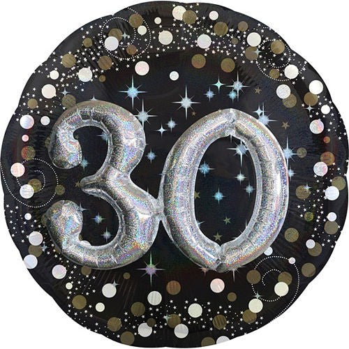 30th Birthday Sparkling Foil Balloon