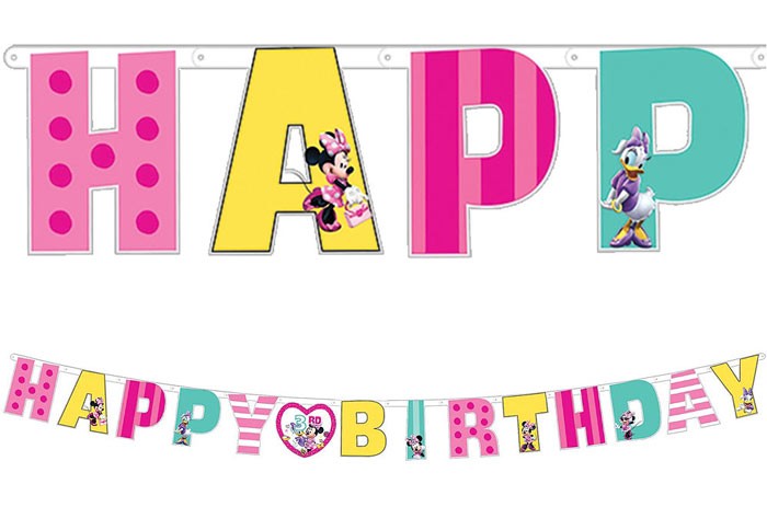 Minnie Mouse Birthday Banner