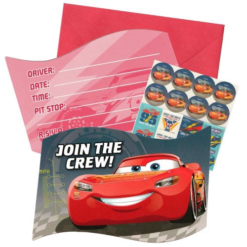 Cars Birthday Invites