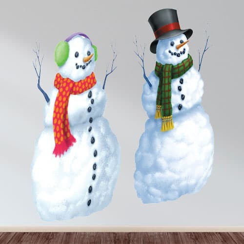 Christmas Decoration SNOWMAN Scene Setter