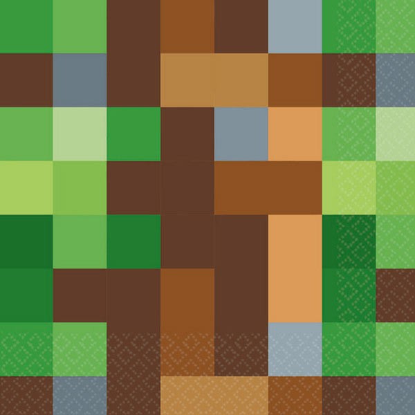 TNT Minecraft Party Lunch Napkins Pack Of 16