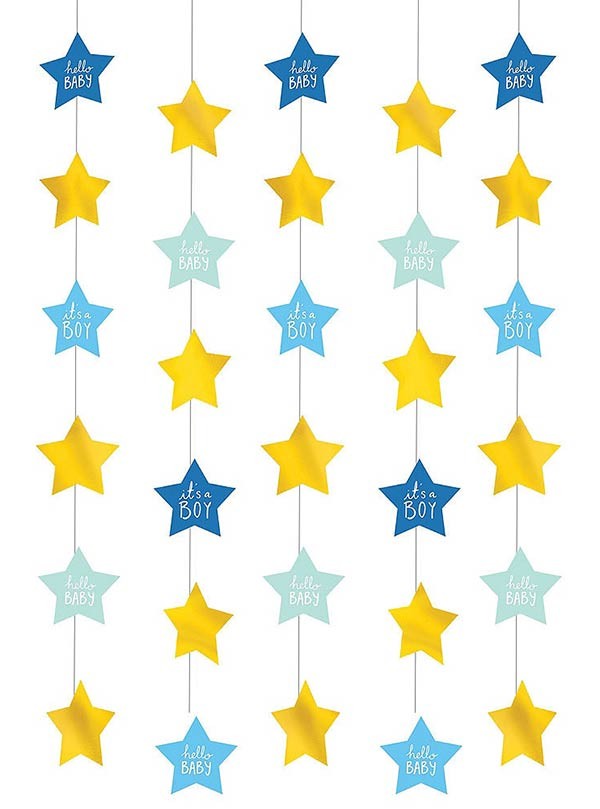 Its A Boy Baby Shower String Decorations
