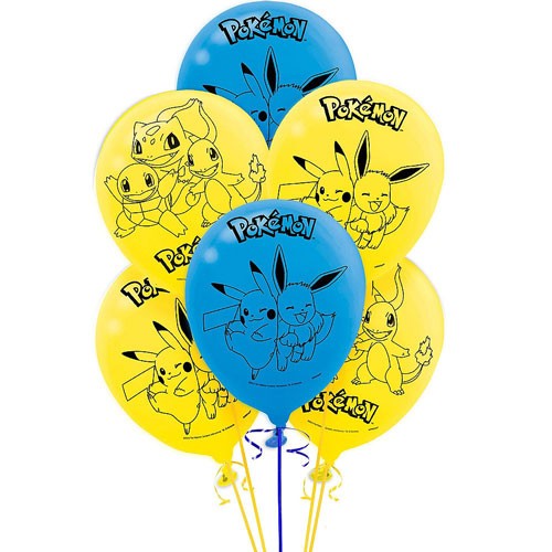 Pokemon Latex Balloons