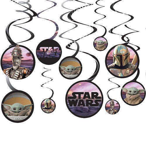 Star Wars Mandalorian Swirl Decorations