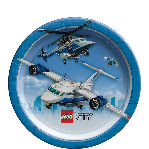 Lego City Beverage Plates