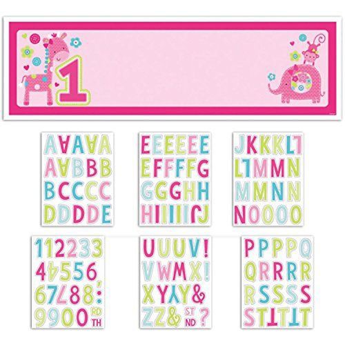 One Wild Girl 1st Birthday Personalized Banner