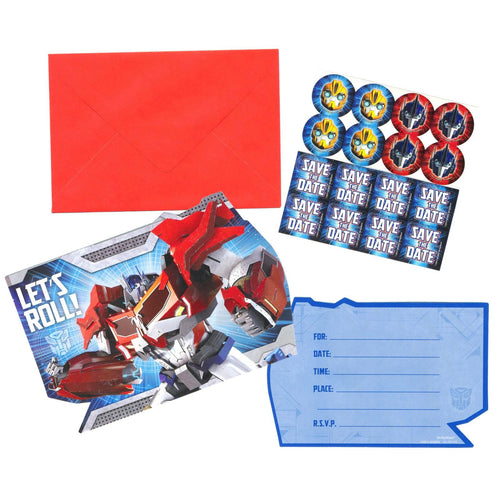 Transformers Birthday Party Invites