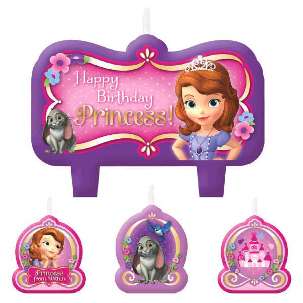 Sofia The First Birthday Party Candles
